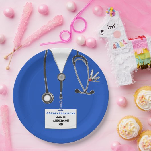 医学校卒業党紙プレート ペーパープレート (パーティー)