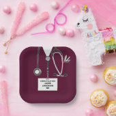 医学校卒業党紙プレート ペーパープレート (パーティー)