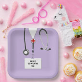 医学校卒業党紙プレート ペーパープレート (パーティー)