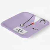 医学校卒業党紙プレート ペーパープレート (傾斜あり)