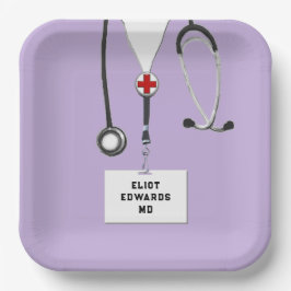 医学校卒業党紙プレート ペーパープレート