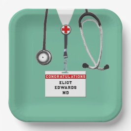 医学校卒業党紙プレート ペーパープレート