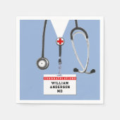 医学校卒業党 スタンダードカクテルナプキン (正面)