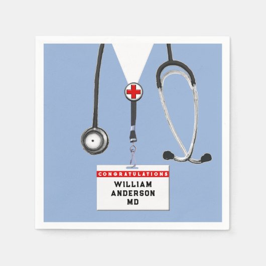 医学校卒業党 スタンダードカクテルナプキン (正面)