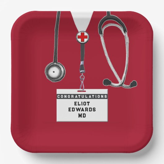 医学校卒業党 ペーパープレート (正面)