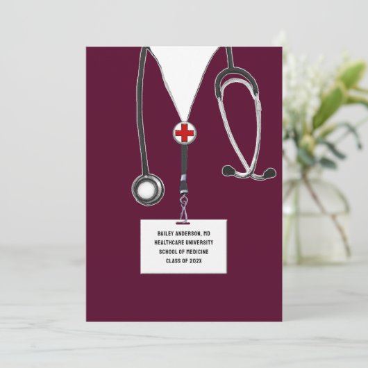 医学校卒業党 招待状 (スタンド正面)