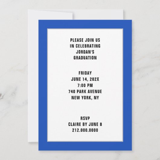 医学校卒業党 招待状 (裏面)