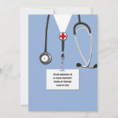 医学校卒業党 招待状 (正面)