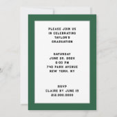 医学校卒業党 招待状 (裏面)