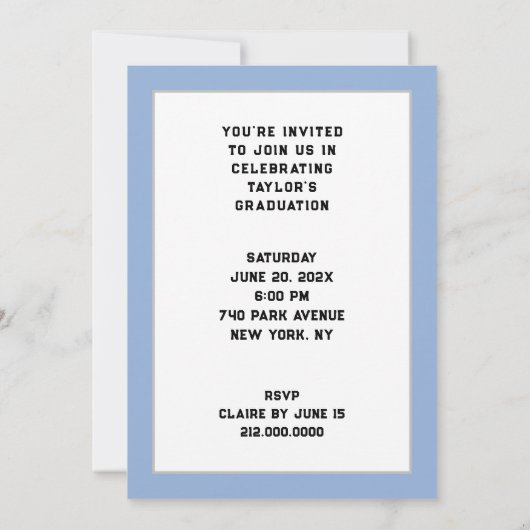 医学校卒業党 招待状 (裏面)