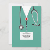 医学校卒業党 招待状 (正面)