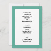 医学校卒業党 招待状 (裏面)