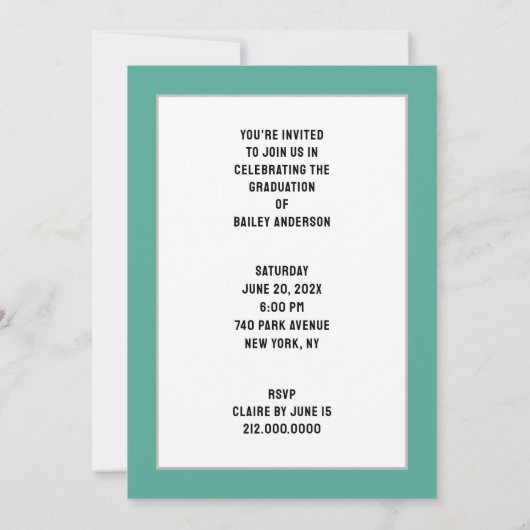 医学校卒業党 招待状 (裏面)