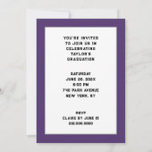 医学校卒業党 招待状 (裏面)