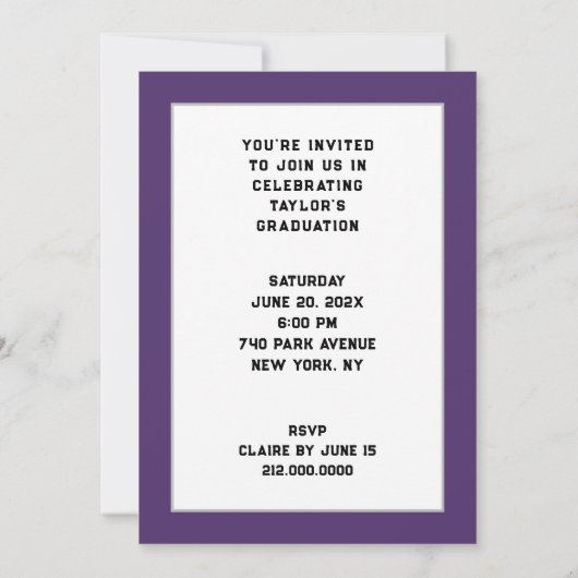 医学校卒業党 招待状 (裏面)