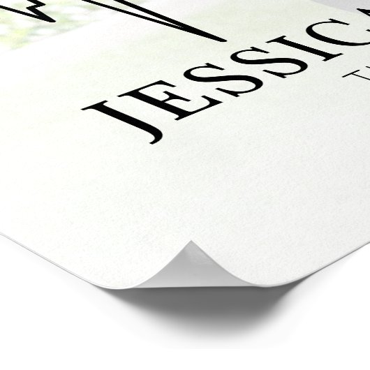 医学校卒業写真ウェルカムサイン ポスター (角)