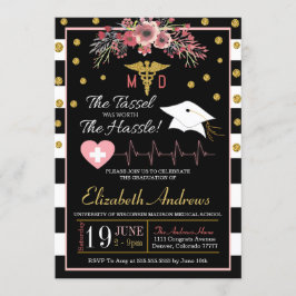 医学校卒業招待状-フローラ 招待状