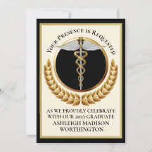 医学校卒業招待状