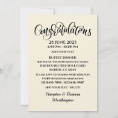 医学校卒業招待状 招待状 (裏面)