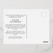 医学校卒業発表はがき 箔シーズンポストカード (裏面)