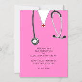 医学校卒業発表 マグネット招待状 (正面)