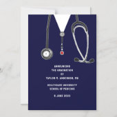 医学校卒業発表 マグネット招待状 (正面)