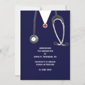 医学校卒業発表 マグネット招待状 (正面)