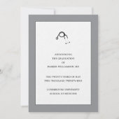 医学校卒業発表 招待状 (正面)