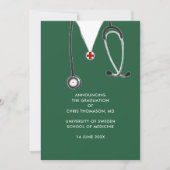 医学校卒業発表 案内状 (正面)