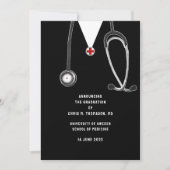 医学校卒業発表 案内状 (正面)