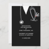 医学校卒業発表 案内状 (正面)