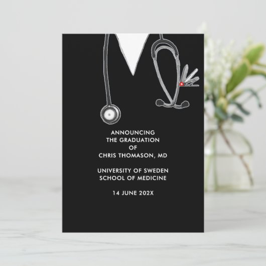 医学校卒業発表 案内状 (スタンド正面)
