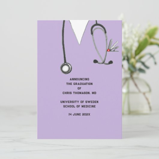 医学校卒業発表 案内状 (スタンド正面)