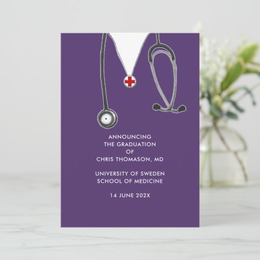 医学校卒業発表 案内状 (スタンド正面)