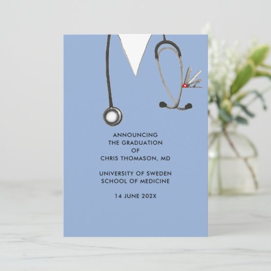 医学校卒業発表 案内状 (スタンド正面)