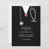 医学校卒業発表 案内状 (正面)