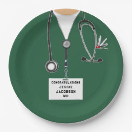 医学校卒業紙プレート ペーパープレート