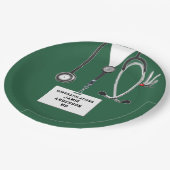 医学校卒業紙プレート ペーパープレート (アングル)