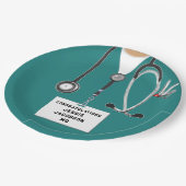 医学校卒業紙プレート ペーパープレート (アングル)