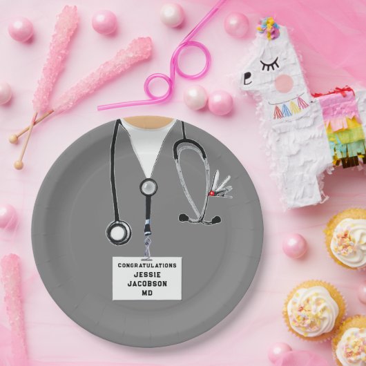 医学校卒業紙プレート ペーパープレート (パーティー)