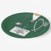 医学校卒業紙プレート ペーパープレート (アングル)