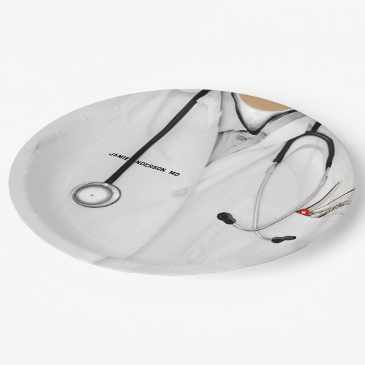 医学校卒業紙プレート ペーパープレート (アングル)