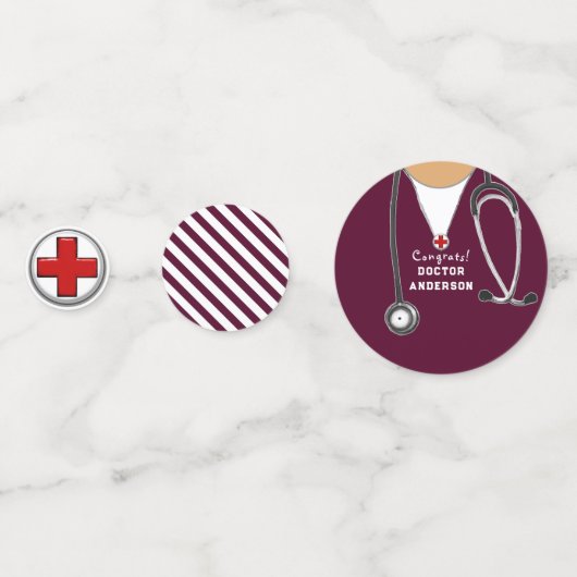 医学校卒業 コンフェッティ (裏面)