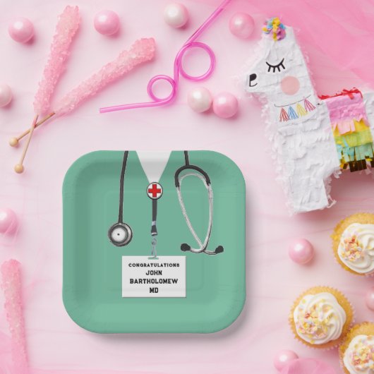 医学校卒業 ペーパープレート (パーティー)