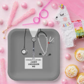 医学校卒業 ペーパープレート (パーティー)