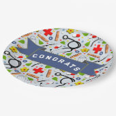 医学校卒業 ペーパープレート (アングル)