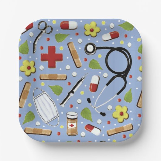 医学校卒業 ペーパープレート (正面)