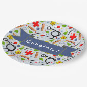 医学校卒業 ペーパープレート (アングル)