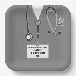 医学校卒業 ペーパープレート