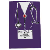 医学校卒業 ミディアムペーパーバッグ (正面)